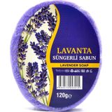 Lavanta Özlü Süngerli Sabun Banyo Duş Sabunu 120 G