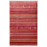Lavanya Terra Soyut Liyosel Modern Geometrik Etnik Desenli Boho Makinada Yıkanabilir Hav Toz Vermez Leke Tutmaz Kaymaz Taban Dijital Makine Baskı Halı Oturma Odası Salon Yolluk Koridor Mutfak Halısı