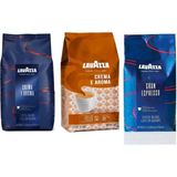 Lavazza Çekirdek Kahve 3’lü Blue&Brown Set - 3 kg - Cafe Crema