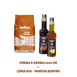 Lavazza Crema E Aroma 1000G + Grande Terra Çikolata & Vanilya Şurubu Seti Diğer