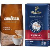 Lavazza Crema E Aroma Çekirdek Kahve 1 Kg+Tchibo Profesional Espresso Çekirdek Kahve 1 kg - 2,05 kg
