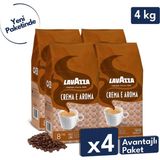 Lavazza Crema E Aroma Espresso Çekirdek Kahve 4'lü Avantajlı Paket | 1 kg x 4 Paket - 4 kg