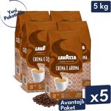 Lavazza Crema E Aroma Espresso Çekirdek Kahve 5'li Avantajlı Paket | 1 kg x 5 Paket - 5 kg