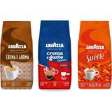 Lavazza Crema E Gusto Classico + Suerte + Crema E Aramo Çekirdek Kahve 1kg | 3'lü Paket - 3 kg