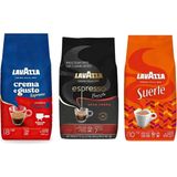 Lavazza Crema E Gusto Classico + Suerte + Espresso Barista Gran Crema Çekirdek Kahve 1kg | 3'lü Paket - 3 kg