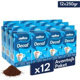 Lavazza Decaf Kafeinsiz Öğütülmüş Filtre Kahve 12'li Avantaj | 250 gr x 12 Paket | Makine, French Press, Moka Pot Uyumlu - 3 kg
