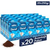 Lavazza Decaf Kafeinsiz Öğütülmüş Filtre Kahve 20'li Avantaj | 250 gr x 20 Paket | Makine, French Press, Moka Pot Uyumlu - 5 kg