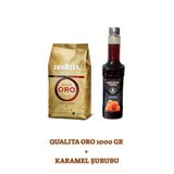 Lavazza Qualità Oro Kahve Çekirdeği Ve Grande Terra Karamel Şurubu Seti Çekirdek