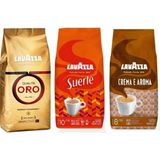 Lavazza Qualità Oro + Suerte + Crema E Aramo Çekirdek Kahve (1000GR) 3'lü Paket - 1 kg