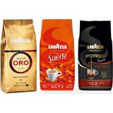 Lavazza Qualità Oro + Suerte + Espresso Barista Gran Crema Çekirdek Kahve (1000GR) 3'lü Paket - 1 kg