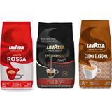 Lavazza Qualità Rossa + Crema E Aramo + Espresso Barista Gran Crema Çekirdek Kahve 1kg | 3'lü Paket - 3 kg