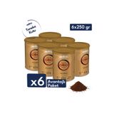 LavAzza Qualita Oro %100 Arabica Öğütülmüş Filtre Kahve Teneke Kutu | 6'lı Çok Avantajlı Paket