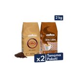 LavAzza Qualita Oro, Crema E Aroma Çekirdek Kahve 1 Kg | 2'li Tanışma Paketi