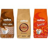 Lavazza Qualita Oro, Crema E Aroma, Suerte Çekirdek Kahve 1 kg | 3'lü Paket - 3 kg
