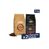 LavAzza Qualita Oro, Espresso Barista Gran Crema Çekirdek Kahve 1 Kg | 2'li Tanışma Paketi