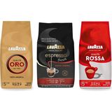 Lavazza Qualita Oro, Espresso Barista Gran Crema, Qualita Rossa Çekirdek Kahve 1 kg | 3'lü Paket - 3 kg