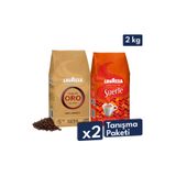 LavAzza Qualita Oro, Suerte Çekirdek Kahve 1 Kg | 2'li Tanışma Paketi