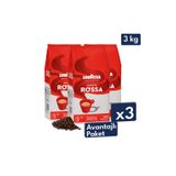 LavAzza Qualita Rossa Espresso Çekirdek Kahve 1 kg | 3'lü Avantajlı Paket