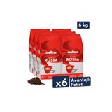 LavAzza Qualita Rossa Espresso Çekirdek Kahve 1 kg | 6'lı Avantajlı Paket