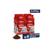 LavAzza Qualita Rossa Öğütülmüş Filtre Kahve 250 g | 4'lü Çok Avantajlı Paket