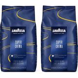 Lavazza Super Crema Çekirdek Kahve 1 Kgx2 Adet - Çekirdek (Öğütülmemiş)
