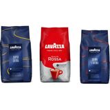 Lavazza Süper Crema Espresso 1 kg + Lavazza Gran Espresso 1 kg + Lavazza Qualita Rossa Çekirdek Kahve 1 kg - 3 kg