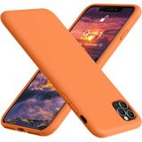 Lavderuar iPhone 11 Pro Max ile Uyumlu İçi Kadife Lansman Silikon Kılıf – Kamera Korumalı, Darbe Emici, Premium Yumuşak Kapak turuncu