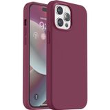 Lavderuar iPhone 13 Pro Max ile Uyumlu İçi Kadife Lansman Silikon Kılıf – Kamera Korumalı, Darbe Emici, Premium Yumuşak Kapak Bordo