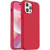 Lavderuar iPhone 13 Pro Max ile Uyumlu İçi Kadife Lansman Silikon Kılıf – Kamera Korumalı, Darbe Emici, Premium Yumuşak Kapak Kırmızı