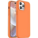 Lavderuar iPhone 13 Pro Max ile Uyumlu İçi Kadife Lansman Silikon Kılıf – Kamera Korumalı, Darbe Emici, Premium Yumuşak Kapak turuncu