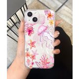 Lavderuar IPhone 14 Plus/15 Plus İle Uyumlu UV Baskılı Şeffaf Telefon Kılıfı Premium Malzeme ve Desen Kalitesi PÖFÜDÜ01 (PİNKECEAN)