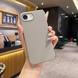 Lavderuar iPhone 16E ile Uyumlu İçi Kadife Lansman Silikon Kılıf – Kamera Korumalı, Darbe Emici, Premium Yumuşak Kapak Gri