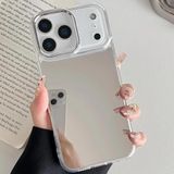 Lavderuar İPhone 17 Pro Max İle Uyumlu Yüksek Kalite Özel Üretim Aynalı Kamera Koruma Çıkıntılı Parlak Kapak Telefon Kılıfı Kılıf-SZR02