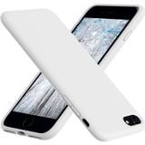 Lavderuar iPhone 7 Plus / 8 Plus ile Uyumlu İçi Kadife Lansman Silikon Kılıf – Kamera Korumalı, Darbe Emici, Premium Yumuşak Kapak Beyaz