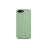Lavderuar iPhone 7 Plus / 8 Plus ile Uyumlu İçi Kadife Lansman Silikon Kılıf – Kamera Korumalı, Darbe Emici, Premium Yumuşak Kapak Fıstık Yeşili