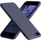 Lavderuar iPhone 7 Plus / 8 Plus ile Uyumlu İçi Kadife Lansman Silikon Kılıf – Kamera Korumalı, Darbe Emici, Premium Yumuşak Kapak Lacivert