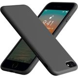 Lavderuar iPhone 7 Plus / 8 Plus ile Uyumlu İçi Kadife Lansman Silikon Kılıf – Kamera Korumalı, Darbe Emici, Premium Yumuşak Kapak Siyah