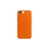 Lavderuar iPhone 7 Plus / 8 Plus ile Uyumlu İçi Kadife Lansman Silikon Kılıf – Kamera Korumalı, Darbe Emici, Premium Yumuşak Kapak turuncu