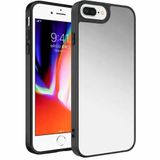 Lavderuar İPhone 7 Plus / 8 Plus İle Uyumlu Yüksek Kalite Özel Üretim Aynalı Kamera Koruma Çıkıntılı Parlak Kapak Telefon Kılıfı Kılıf-SZR02
