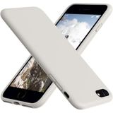 Lavderuar iPhone 7/8/SE ile Uyumlu İçi Kadife Lansman Silikon Kılıf – Kamera Korumalı, Darbe Emici, Premium Yumuşak Kapak Gri