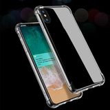 Lavderuar İPhone X/XS İle Uyumlu Yüksek Kalite Köşe Korumalı Darbe Emici Yapı Şeffaf Silikon Telefon Kılıfı-SR