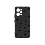 Lavderuar Xiaomi Redmi 12 Uyumlu Karikatür Desenli Telefon Kılıfı – Şık ve Dayanıklı Silikon Koruma, Çizilmelere ve Darbelere Karşı Dayanıklı Siyah Tasarım (kurdela)