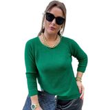 Lavella Kadın Simli Kazak 12557 BGL-ST04111 - M - L - Yeşil