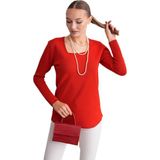 Lavella Kadın U Yaka Simli Kazak 12805 BGL-ST04109 - M - L - Kırmızı