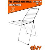 Lavella Viva Çamaşır Kurutmalık | 61X106X185 cm | Elektrostatik Boyalı, Kolay Katlanır Kurutmalık