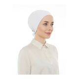 LAVENDER Dikişsiz Penye Bone - Beyaz