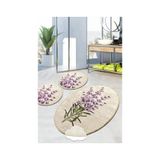 Lavender Djt 3 Lü Set Banyo Paspası Klozet Takımı Çok Renkli