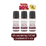 Lavendrose 3 Adet Siyah Frenk Üzümü Çekirdeği Yağı 10 ml Doğal Omega 6 Saf