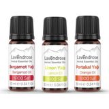 Lavendrose Enerji Seti (10'ar ml %100 Saf Bergamot, Portakal ve Limon Yağı)
