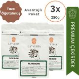 La'veria La' Veria Avantajlı Filtre Kahve Paketi 3X250 G – Avantajlı Paket Filtre Blend - Sifon (Syphon)